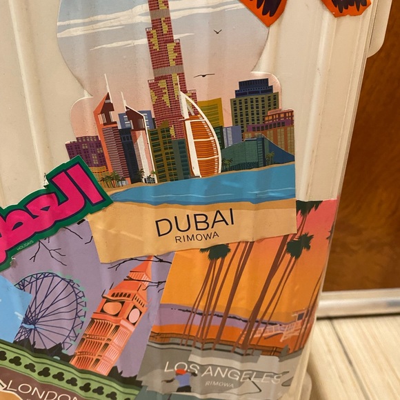 RIMOWA Carry On Luggage With Rare Dubai City Sticker Set by artist Antti Kalevi - Picture 8 of 12